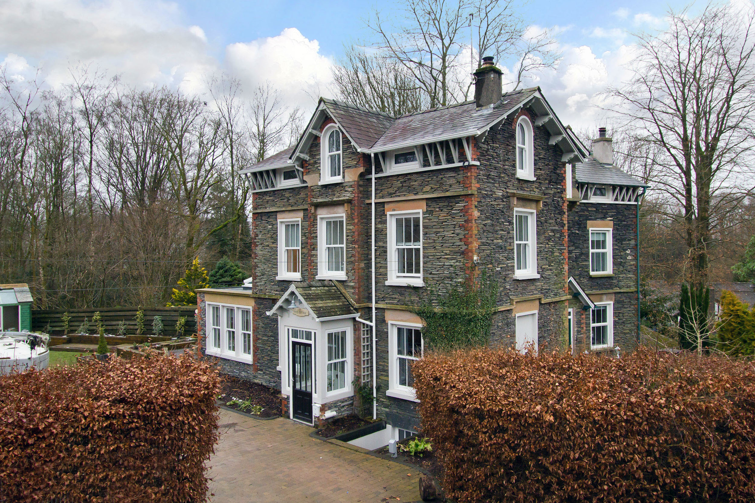 Rose Cottage Windermere Exterior Luxury Lakeland Rentals